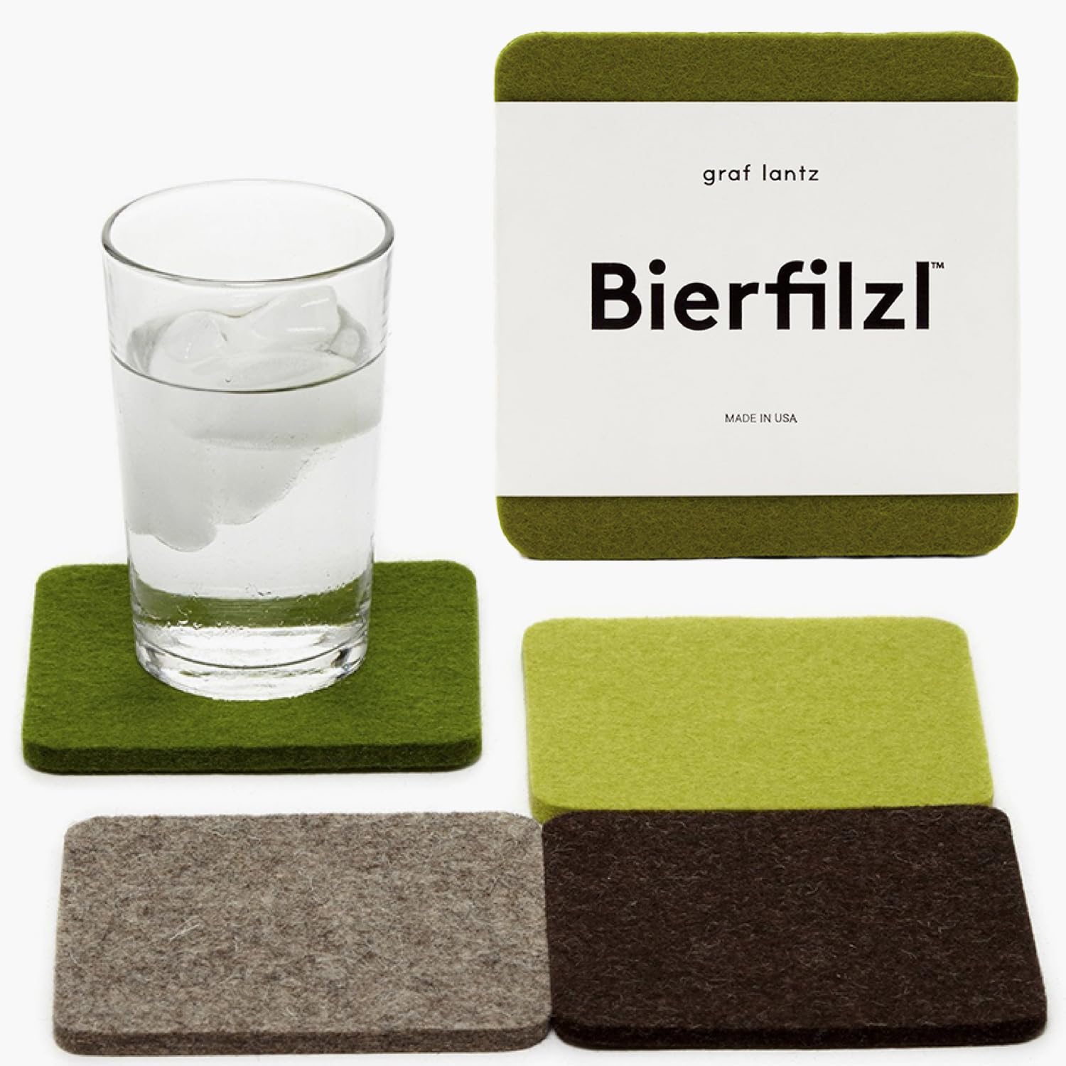 Amazon.com: Graf Lantz - Bierfilzl Merino Wool Square Coasters Set